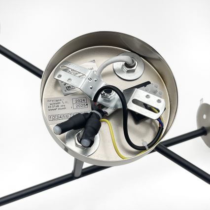 Brilagi - Aufgesetzte Deckenleuchte MALIVA 4xE14/15W/230V mattchrom/rauchglas