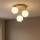 Brilagi - Aufgesetzte Deckenleuchte MILO ECRU 3xE27/60W/230V Beige/Gold
