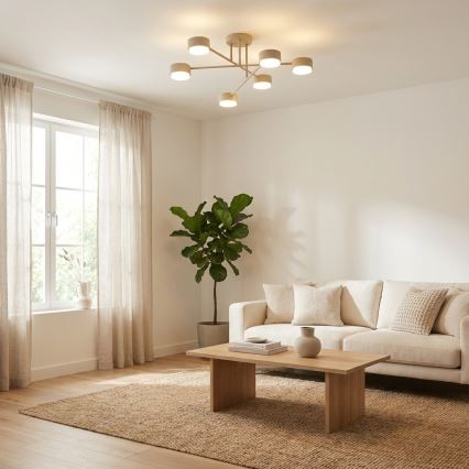 Brilagi - Aufgesetzte Deckenleuchte MONO 6xGX53/12W/230V beige