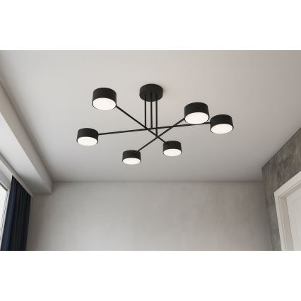 Brilagi - Aufgesetzte Deckenleuchte MONO 6xGX53/12W/230V schwarz