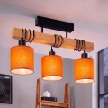 BRILAGI - Aufgesetzte Deckenleuchte NUBILA 3xE27/60W/230V Kiefer/Orange