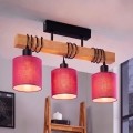 BRILAGI - Aufgesetzte Deckenleuchte NUBILA 3xE27/60W/230V Kiefer/rosa