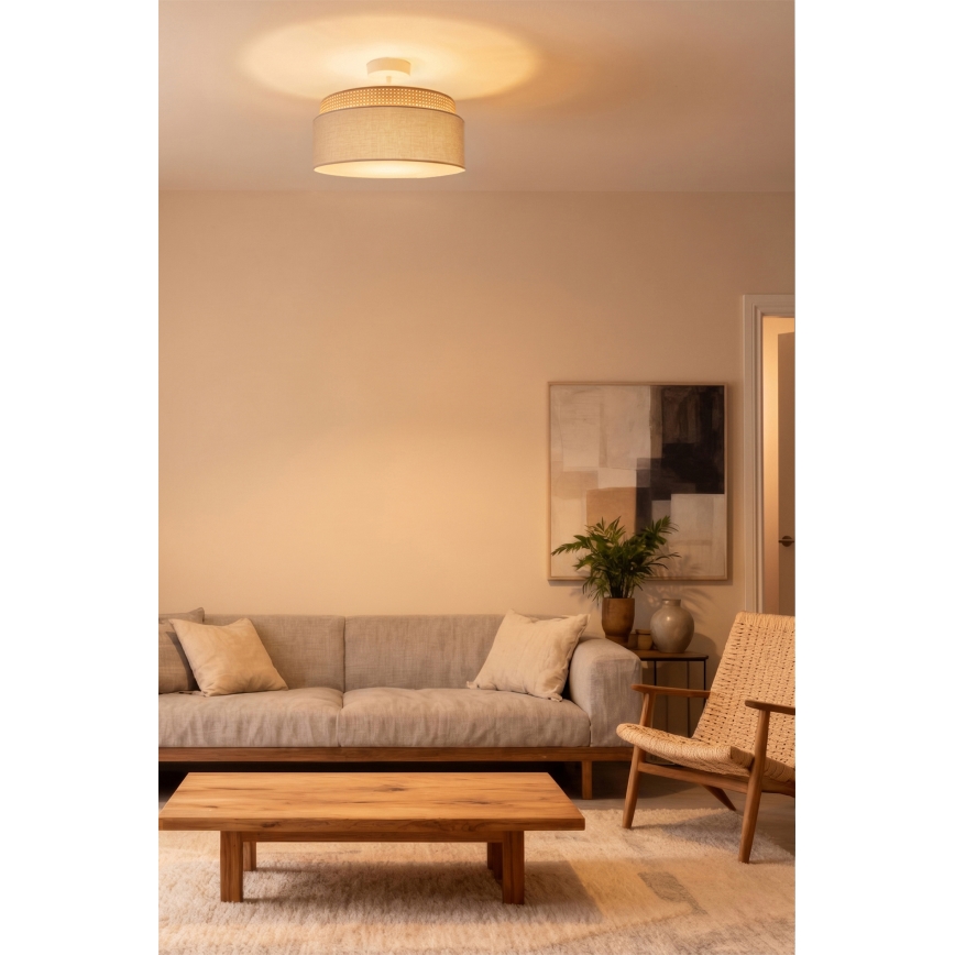 Brilagi - Aufgesetzte Deckenleuchte PADOVA 1xE27/60W/230V Ø 40 cm beige