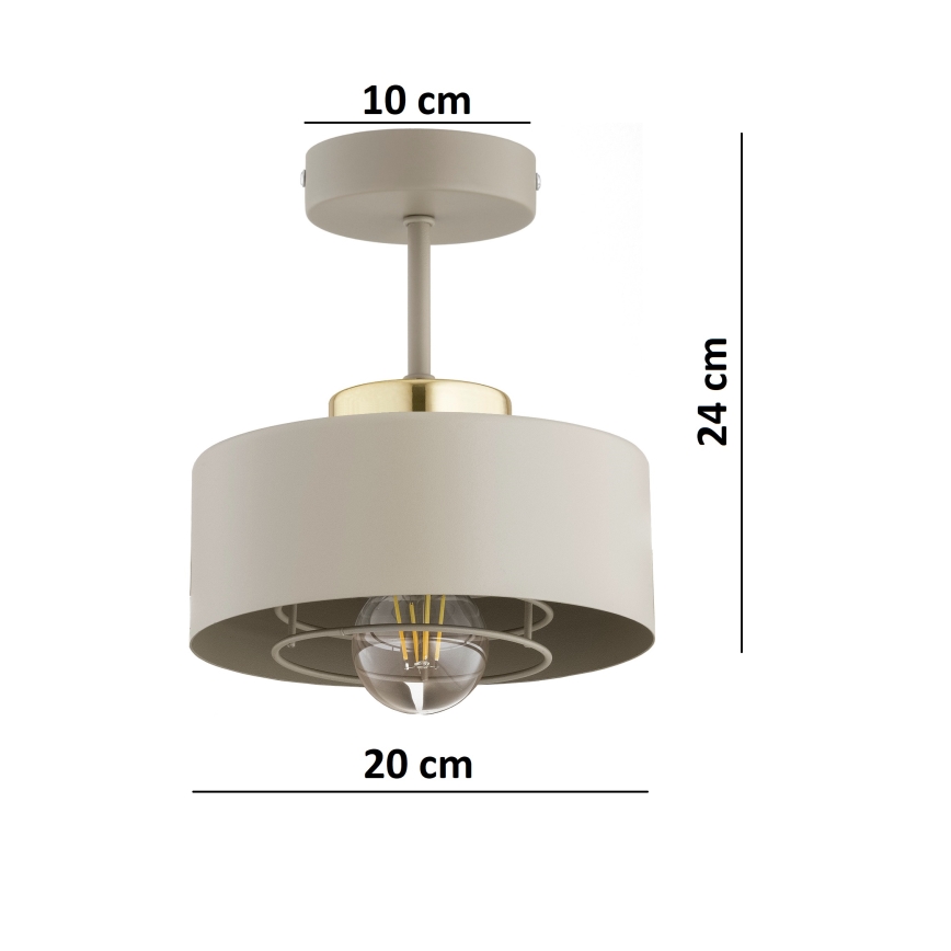 Brilagi - Aufgesetzte Deckenleuchte SPRING 1xE27/60W/230V beige/gold