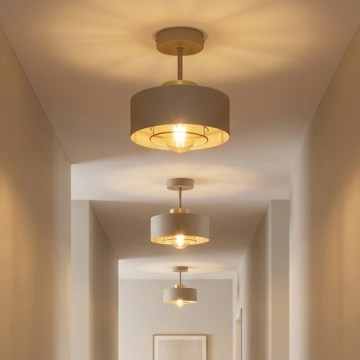 BRILAGI - Aufgesetzte Deckenleuchte SPRING 1xE27/60W/230V Ø 20 cm beige/gold