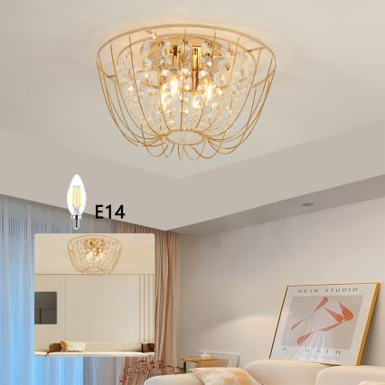 Brilagi - Aufgesetzte Deckenleuchte VASTERAS 4xE14/40W/230V Ø 45 cm