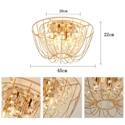 Brilagi - Aufgesetzte Deckenleuchte VASTERAS 4xE14/40W/230V Ø 45 cm