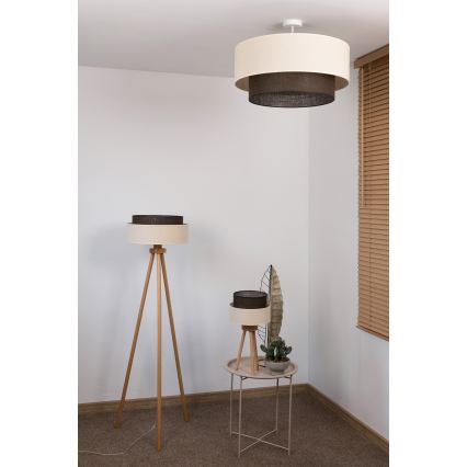 Brilagi - Aufgesetzte LED-Deckenleuchte Boho-Stil 3xE27/15W/230V Ø 60 cm creme/braun