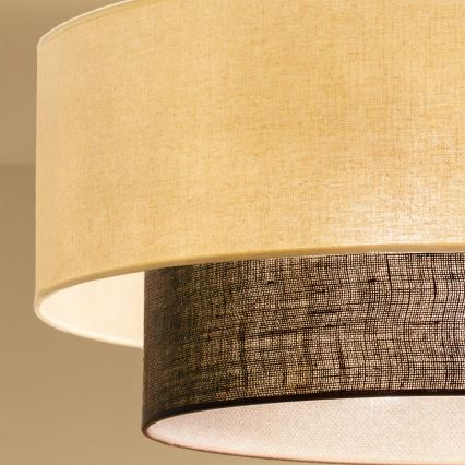 Brilagi - Aufgesetzte LED-Deckenleuchte Boho-Stil 3xE27/15W/230V Ø 60 cm creme/braun