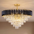 BRILAGI - Aufgesetzter Kronleuchter ECLIPSE 12xE14/10W/230V Ø 78 cm Gold/Schwarz