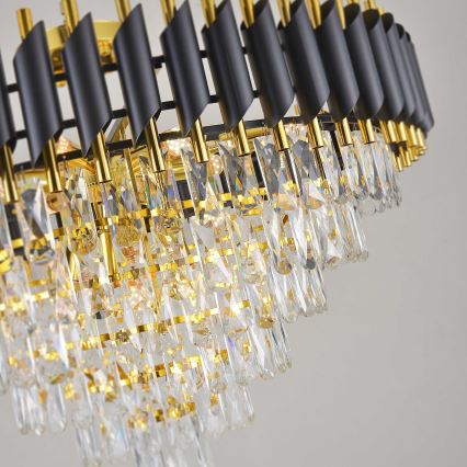 BRILAGI - Aufgesetzter Kronleuchter ECLIPSE 12xE14/10W/230V Ø 78 cm Gold/Schwarz