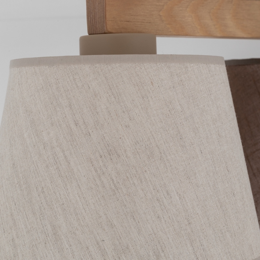 Brilagi - Aufgesetzter Kronleuchter LATTE 3xE27/15W/230V Kiefer/Mix