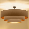 Brilagi - Aufgesetzter Kronleuchter LUNETA 3xE27/60W/230V Ø 80 cm beige/gold