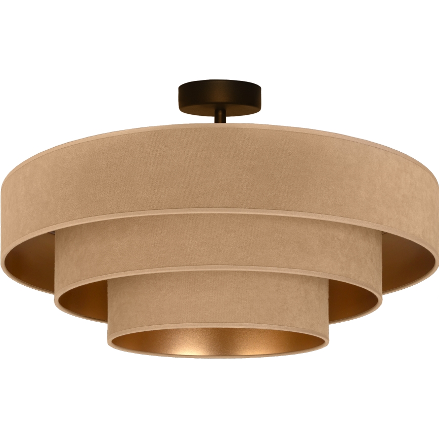 Brilagi - Aufgesetzter Kronleuchter LUNETA 3xE27/60W/230V Ø 80 cm beige/gold