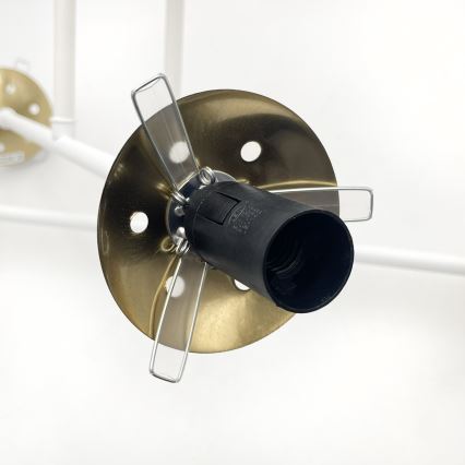 Brilagi - Aufgesetzter Kronleuchter MALIVA 4xE14/15W/230V gold/weiß