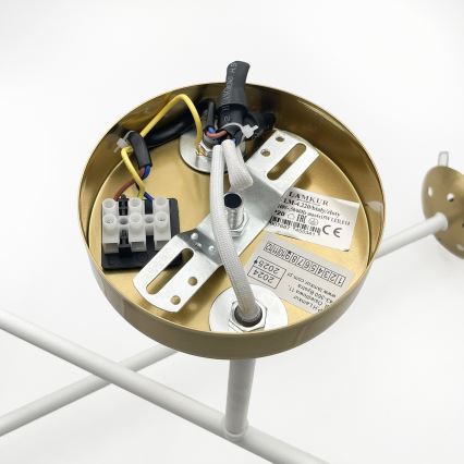 Brilagi - Aufgesetzter Kronleuchter MALIVA 4xE14/15W/230V gold/weiß