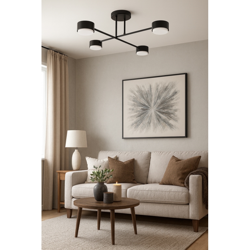 Brilagi - Aufputz-Deckenleuchte 4xGX53/12W/230V schwarz