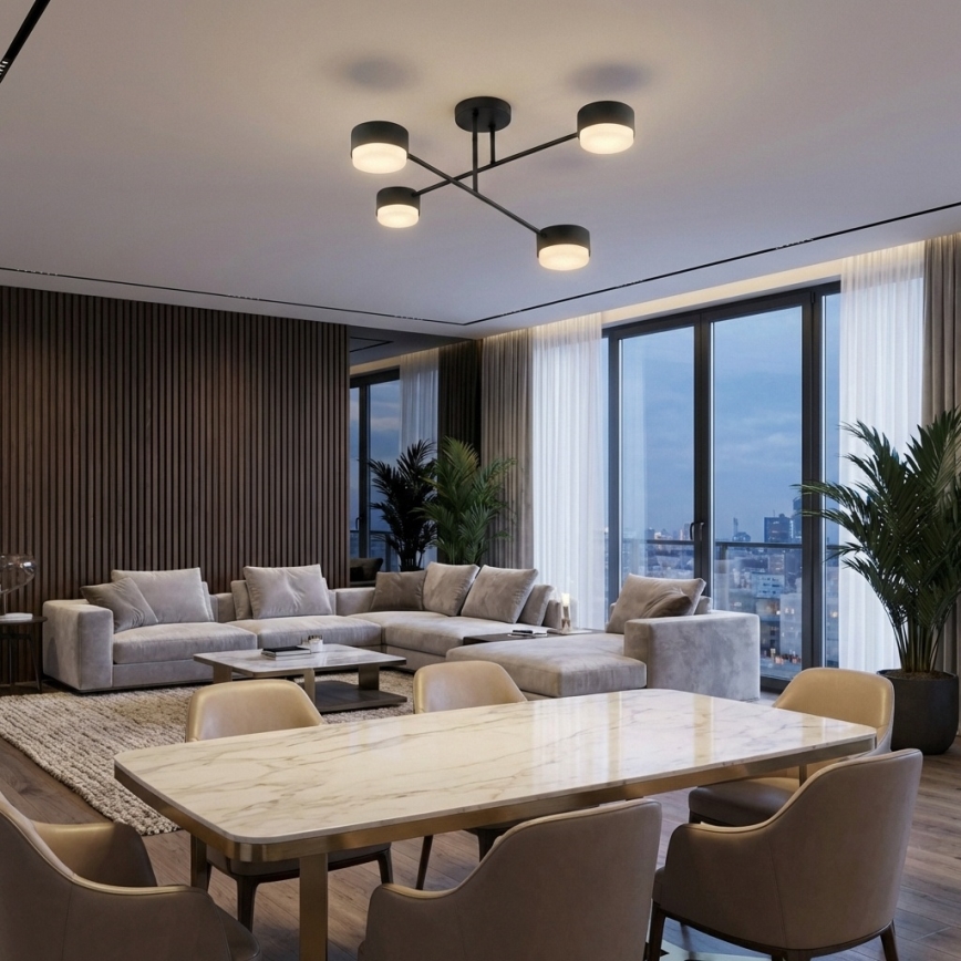 Brilagi - Aufputz-Deckenleuchte 4xGX53/12W/230V schwarz