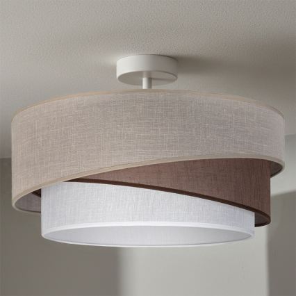 Brilagi - Aufputz-Deckenleuchte ARROW 1xE27/60W/230V Ø 45 cm beige/braun/weiß