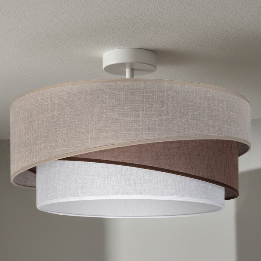 Brilagi - Aufputz-Deckenleuchte ARROW 1xE27/60W/230V Ø 45 cm beige/braun/weiß