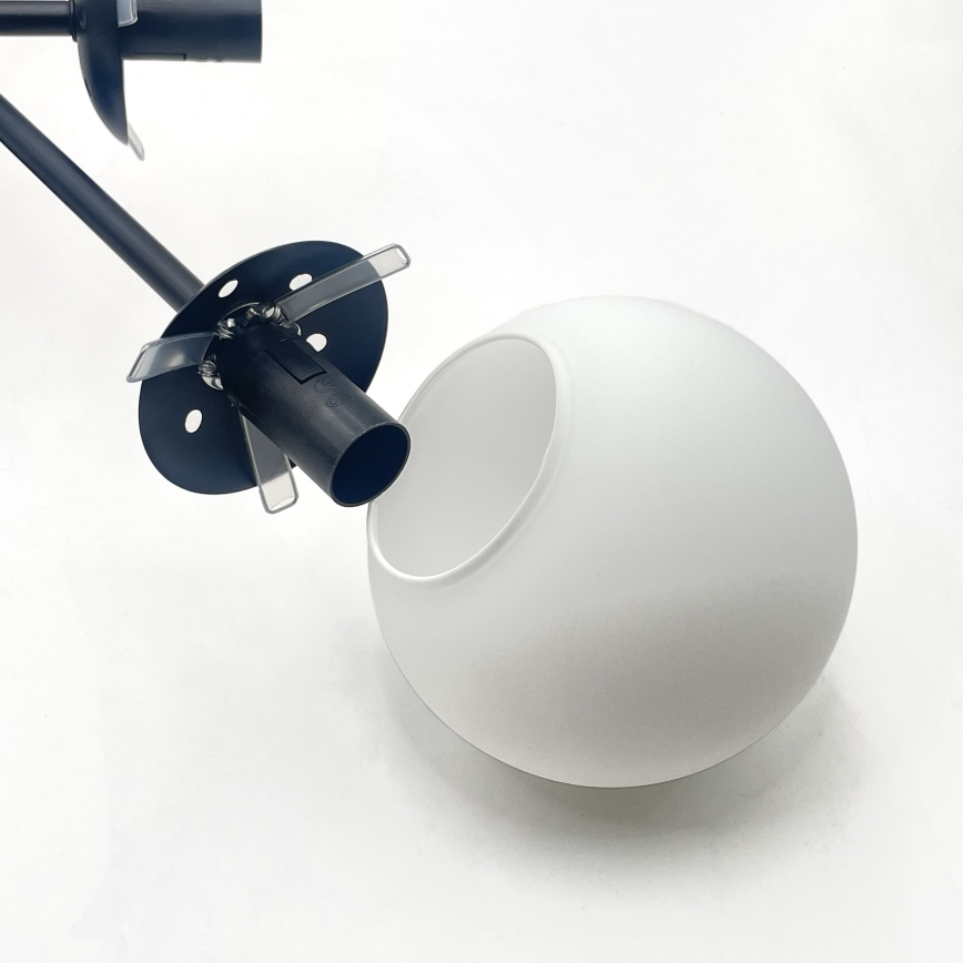 Brilagi - Aufputz-Deckenleuchte MALIVA 6xE14/15W/230V schwarz/weiß