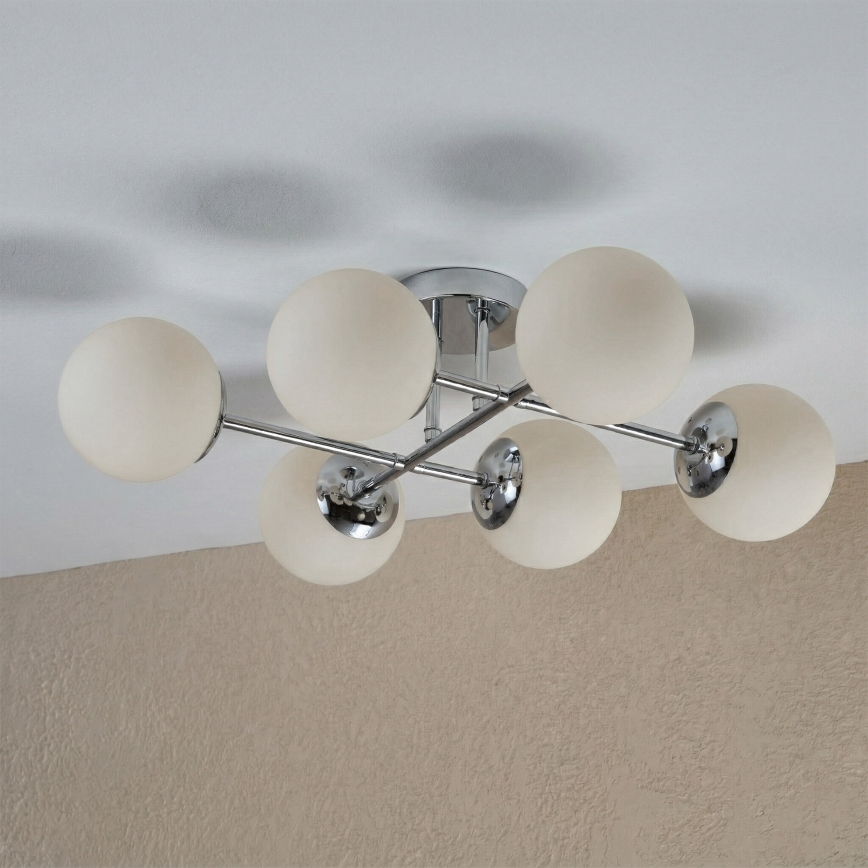 Brilagi - Aufputz-Deckenleuchte MALONY 6xE14/20W/230V glänzender Chrom
