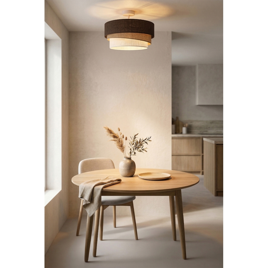 Brilagi - Aufputz-Deckenleuchte TRIO 1xE27/60W/230V Ø 40 cm braun/beige/weiß