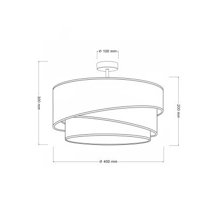 Brilagi - Aufputz-Deckenleuchte TRIO 1xE27/60W/230V Ø 40 cm braun/beige/weiß