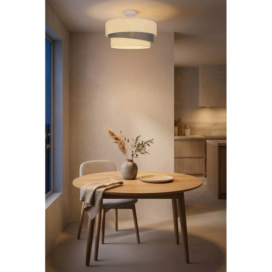 Brilagi - Aufputz-Deckenleuchte TRIO 1xE27/60W/230V Ø 40 cm creme/grau
