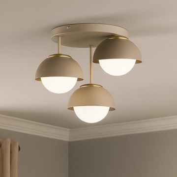 Brilagi - Aufputz-Kronleuchter COSMO 3xE27/60W/230V beige/gold