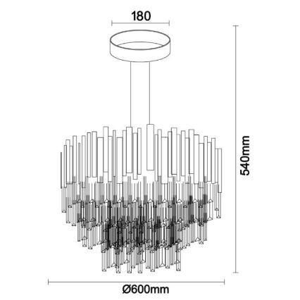 Brilagi - Aufputzleuchte PLAZA 9xE14/40W/230V