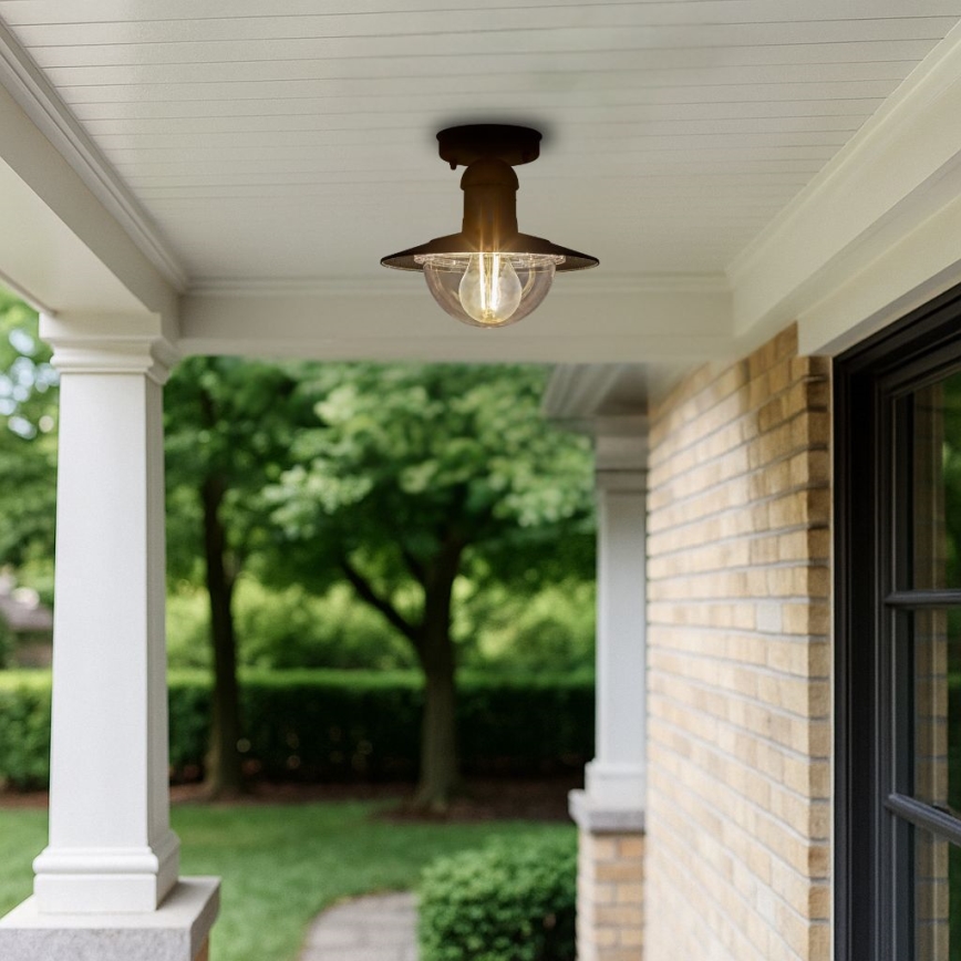 Brilagi - Außen-Deckenleuchte MOLDE 1xE27/60W IP44 schwarz