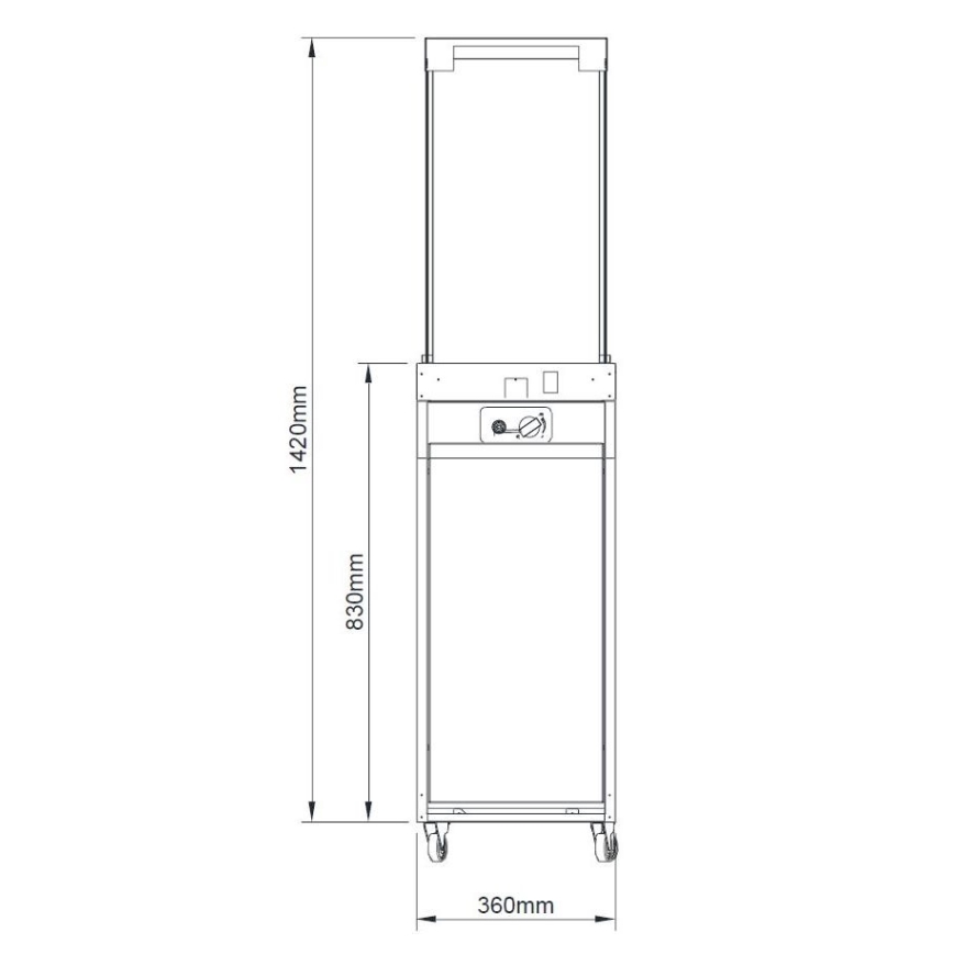 Brilagi - Außen-Gaskamin FLARO GAS 142x36 cm 8kW 1xAAA anthrazit + Schutzabdeckung