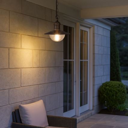 Brilagi - Außen-Hängeleuchte MOLDE 1xE27/60W IP44 Bronze/Patina