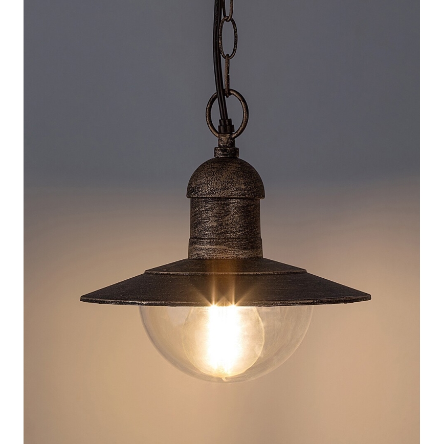 Brilagi - Außen-Hängeleuchte MOLDE 1xE27/60W IP44 Bronze/Patina