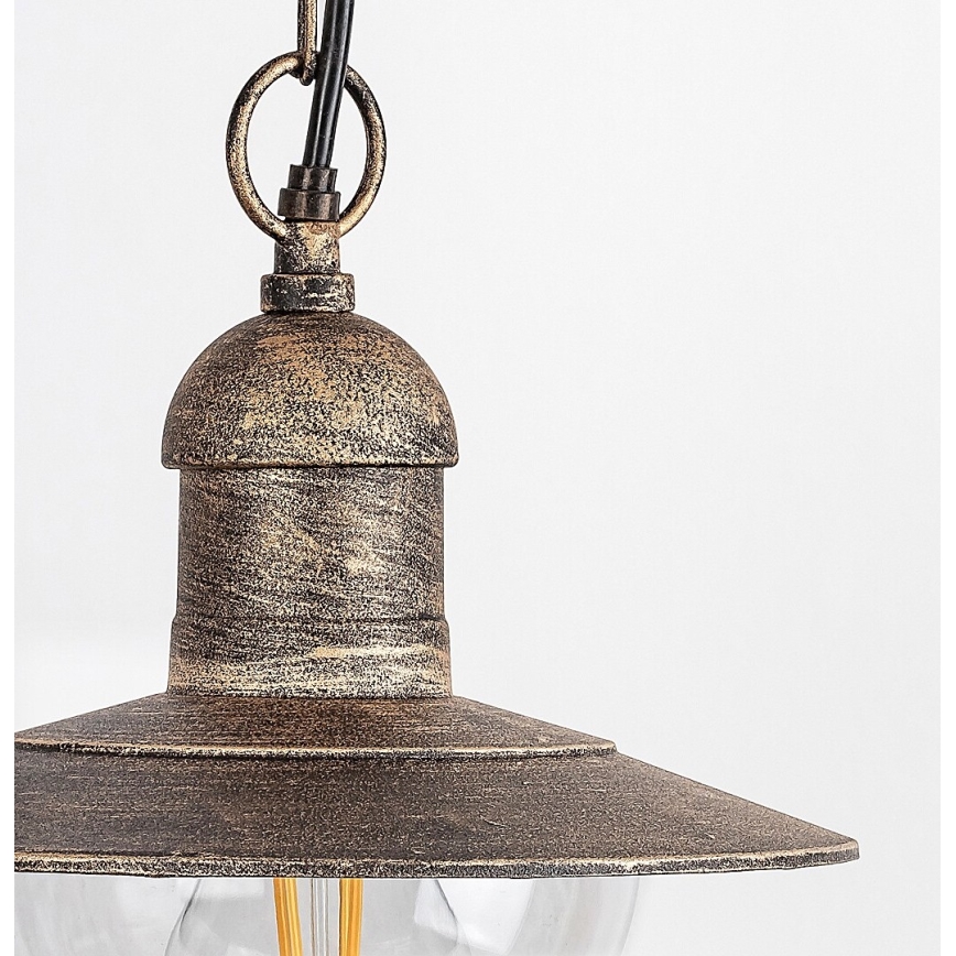 Brilagi - Außen-Hängeleuchte MOLDE 1xE27/60W IP44 Bronze/Patina