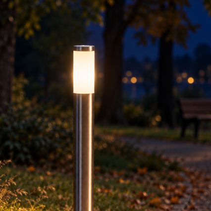 BRILAGI - Außenleuchte ELIA 1xE27/20W/230V IP44 100 cm matt-chrom
