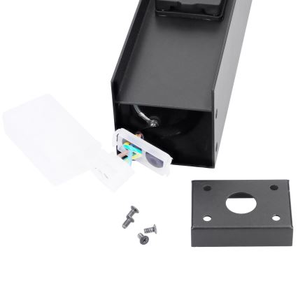 Brilagi - Außenleuchte mit 2 SCHUKO-Steckdosen 1xG9/11W/230V IP44 schwarz