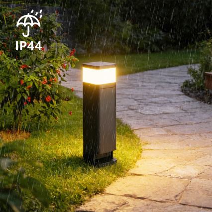 Brilagi - Außenleuchte mit 2 SCHUKO-Steckdosen PILLAR 1xG9/11W/230V IP44 anthrazit