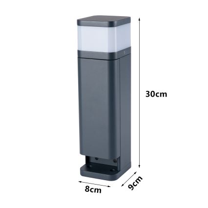 Brilagi - Außenleuchte mit 2 SCHUKO-Steckdosen PILLAR 1xG9/11W/230V IP44 anthrazit
