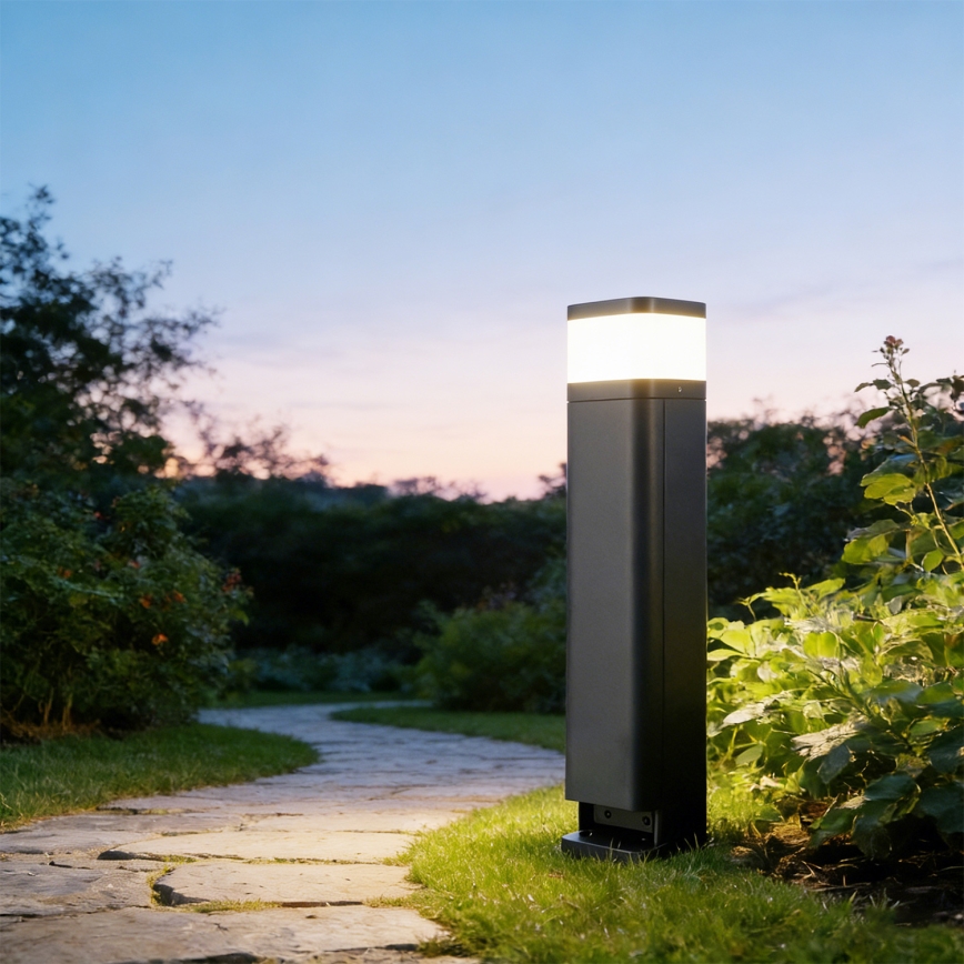 Brilagi - Außenleuchte mit 2 Schuko-Steckdosen PILLAR 1xG9/11W/230V IP44 Anthrazit
