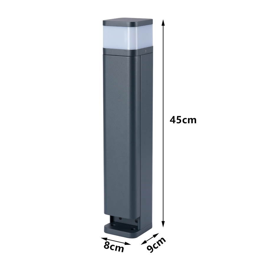 Brilagi - Außenleuchte mit 2 Schuko-Steckdosen PILLAR 1xG9/11W/230V IP44 Anthrazit