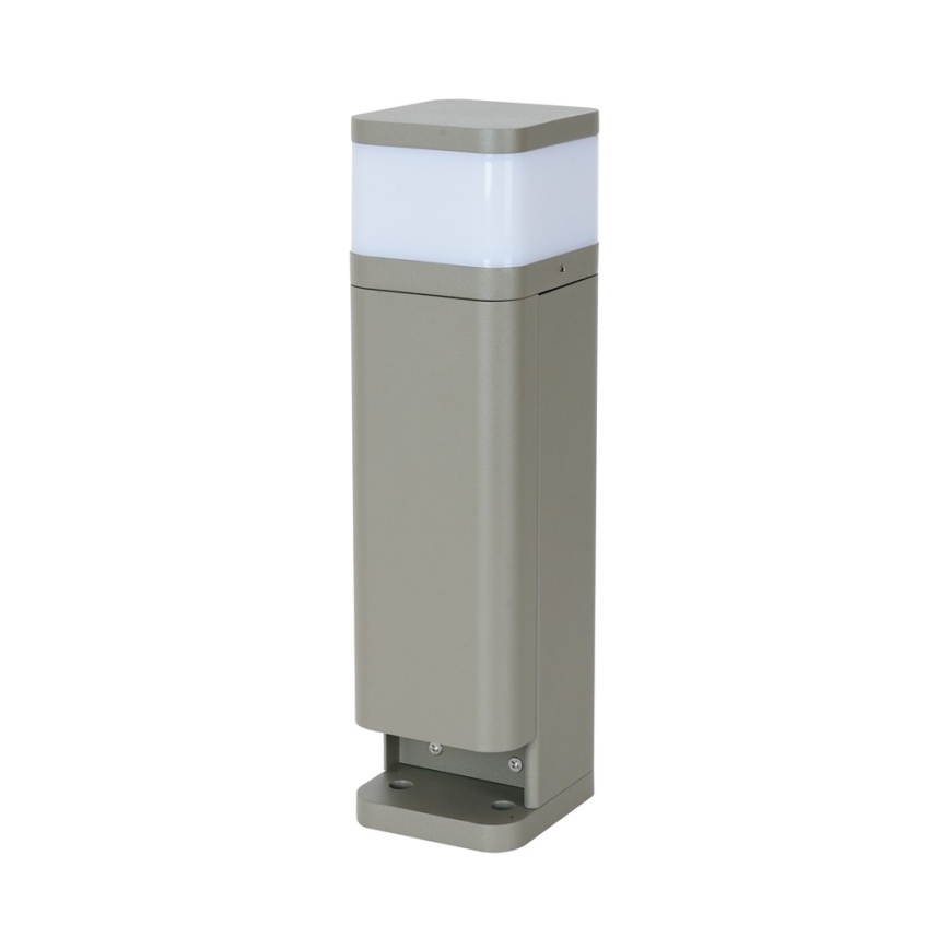 BRILAGI - Außenleuchte mit 2 SCHUKO-Steckdosen PILLAR 1xG9/11W/230V IP44 grau