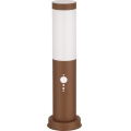 Brilagi - Außenleuchte mit Sensor 1xE27/15W/230V 40 cm IP44 braun