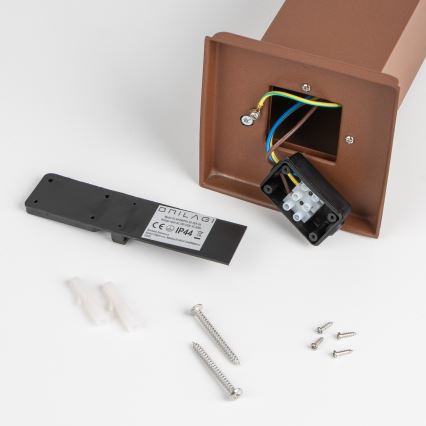 Brilagi - Außenleuchte mit Sensor NOVA 1xE27/15W/230V 40 cm IP44 braun