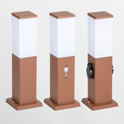 Brilagi - Außenleuchte mit Sensor NOVA 1xE27/15W/230V 40 cm IP44 braun