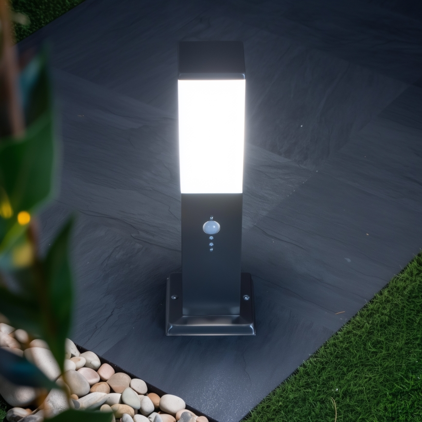 Brilagi - Außenleuchte mit Sensor NOVA 1xE27/15W/230V 40 cm IP44 mattchrom