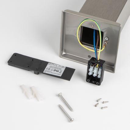 Brilagi - Außenleuchte mit Sensor NOVA 1xE27/15W/230V 40 cm IP44 mattchrom