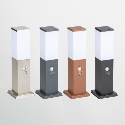 Brilagi - Außenleuchte mit Sensor NOVA 1xE27/15W/230V 40 cm IP44 mattchrom