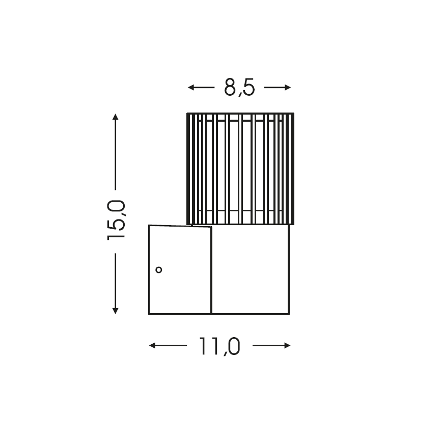 BRILAGI - Außenwandleuchte ARMOR 1xGU10/35W/230V IP44 schwarz
